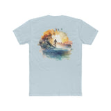 Paddle Out Men's Surfer Cotton Crew Tee (Back Design)