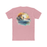 Paddle Out Men's Surfer Cotton Crew Tee (Back Design)