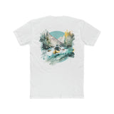 Paddle Out Men's Kayaker Cotton Crew Tee (Back Design)