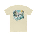 Paddle Out Men's Kayaker Cotton Crew Tee (Back Design)