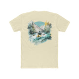 Paddle Out Men's Kayaker Cotton Crew Tee (Back Design)