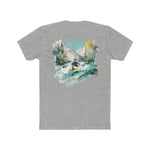 Paddle Out Men's Kayaker Cotton Crew Tee (Back Design)