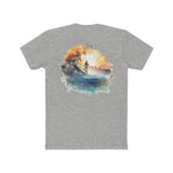 Paddle Out Men's Surfer Cotton Crew Tee (Back Design)