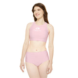 Pink Women's Sporty Bikini Set