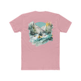 Paddle Out Men's Kayaker Cotton Crew Tee (Back Design)