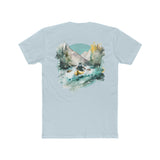 Paddle Out Men's Kayaker Cotton Crew Tee (Back Design)