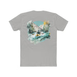 Paddle Out Men's Kayaker Cotton Crew Tee (Back Design)