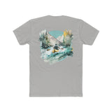 Paddle Out Men's Kayaker Cotton Crew Tee (Back Design)