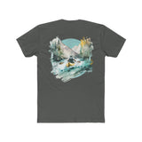 Paddle Out Men's Kayaker Cotton Crew Tee (Back Design)