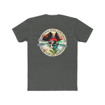 Paddle Out Men's Jolly Roger Cotton Crew Tee (Back Design)