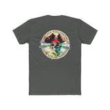 Paddle Out Men's Jolly Roger Cotton Crew Tee (Back Design)