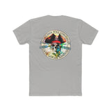 Paddle Out Men's Jolly Roger Cotton Crew Tee (Back Design)