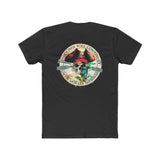 Paddle Out Men's Jolly Roger Cotton Crew Tee (Back Design)