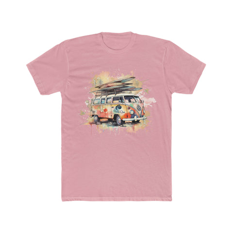 VW Surf Bus Men's Cotton Crew Tee